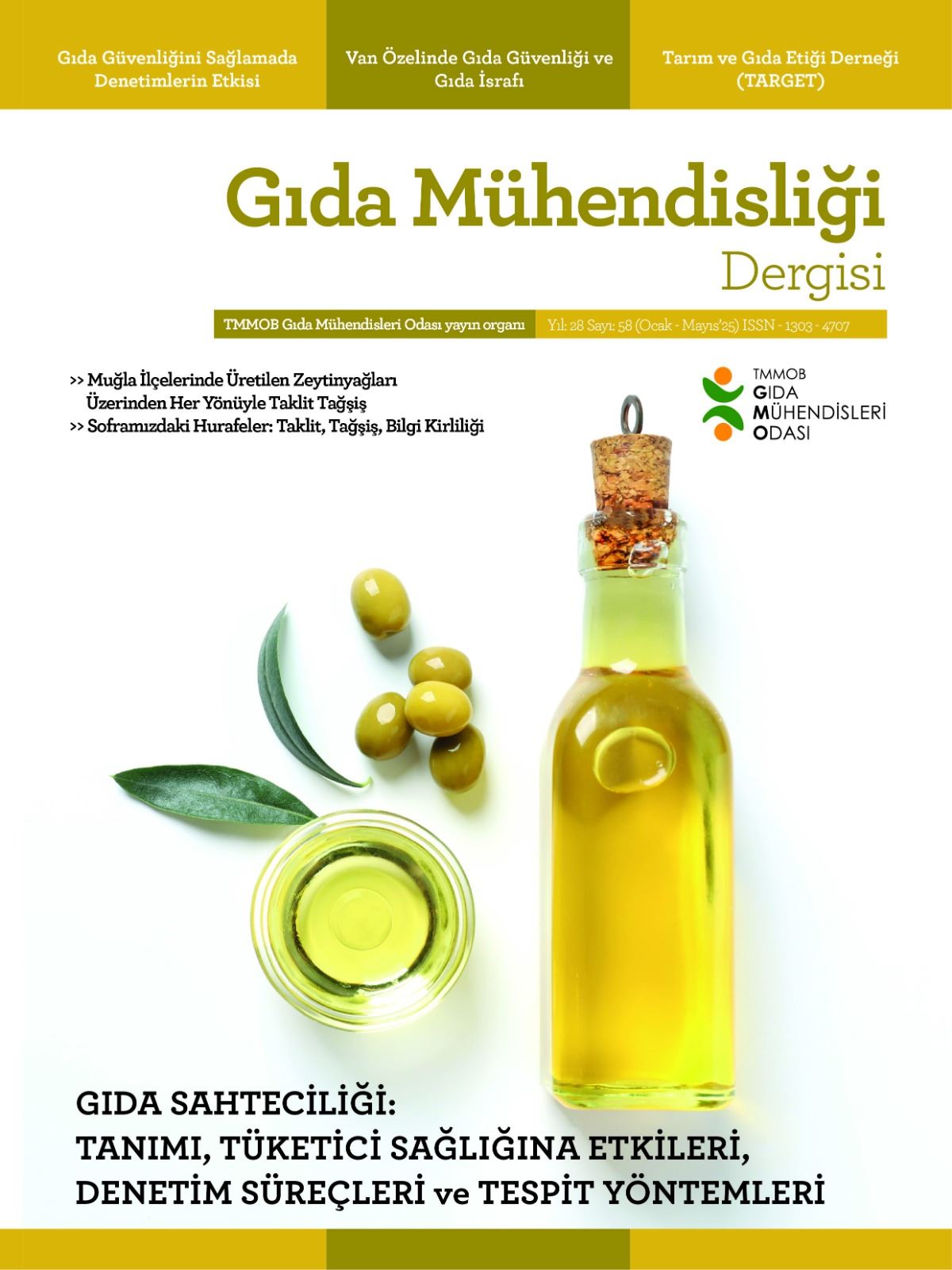 Gıda Mühendisliği Dergisi 58. Sayı