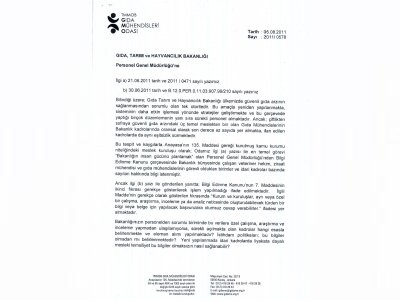 TC GIDA TARIM VE HAYVANCILIK BAKANLIĞI‘NDAN BAKANLIKTA İSTİHDAM EDİLEN GIDA MÜHENDİSİ ZİRAAT MÜHENDİSİ VE VETERİNER HEKİMLERİN SAYILARI İLE HER BİR MESLEK GRUBUNUN İDARİ KADROLARDAKİ DAĞILIMI BİLGİSİNİ TALEP ETTİK