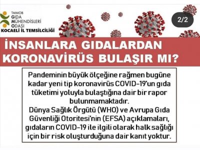 KORANAVİRÜS İNSANLARA GIDALARDAN BULAŞIR MI