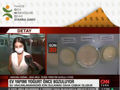 CNN TÜRK HABEREV VE ENDÜSTRİDE YOĞURT YAPIMIHANDAN DOĞAN RÖPORTAJ