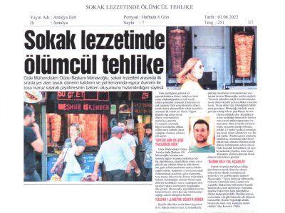 ANTALYA İLER GAZETESİNDE YAYINLANAN DHA RÖPORTAJI