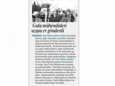 EGE TELGRAF GAZETESİGIDA MÜHENDİSLERİ UZAYA CV GÖNDERDİ