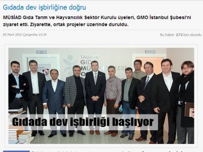 GIDA VİTRİNİ GIDADA DEV İŞBİRLİĞİ BAŞLIYOR