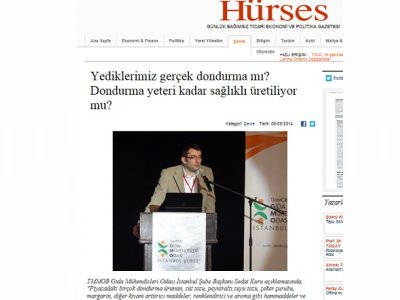 HÜRSES GAZETESİYEDİKLERİMİZ GERÇEK DONDURMA MI YETERİ KADAR SAĞLIKLI ÜRETİLİYOR MU 
