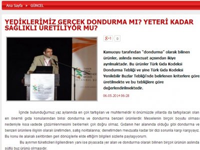 YEDİKLERİMİZ GERÇEK DONDURMA MIYETERİ KADAR SAĞLIKLI ÜRETİLİYOR MU BAŞLIKLI YAZIMIZINBASINDAKİYANKILARI 