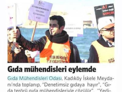 VATAN GAZETESİGIDA MÜHENDİSLERİ EYLEMDE