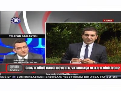 KANAL B TELEVİZYONUGÜNDEM ÖZEL PROGRAMI YÖNETİM KURULU BAŞKANI SEDAT KURU CANLI TELEFON BAĞLANTISI