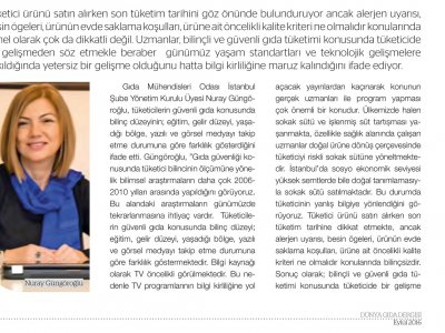 DÜNYA GIDA DERGİSİTÜKETİCİYE GIDA GÜVENLİĞİ REHBERİ