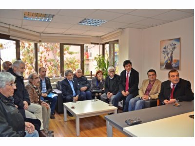 TMMOB’DEN CUMHURİYET GAZETESİ`NE DESTEK ZİYARETİ