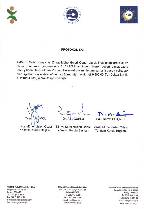 2022 YILI İÇİN ÇALIŞTIRILMASI ZORUNLU PERSONEL ÇZP ÜCRETİ VE ÇZP ÜYELİK BELGESİ HİZMET BEDELİ BELİRLENDİ