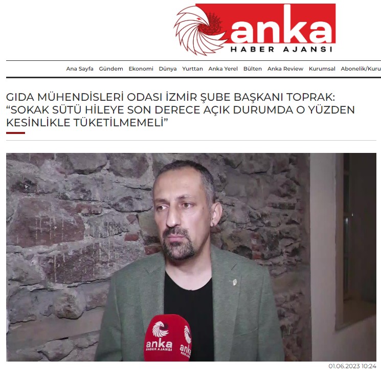 ANKA HABER: “SOKAK SÜTÜ HİLEYE SON DERECE AÇIK DURUMDA O YÜZDEN KESİNLİKLE TÜKETİLMEMELİ”