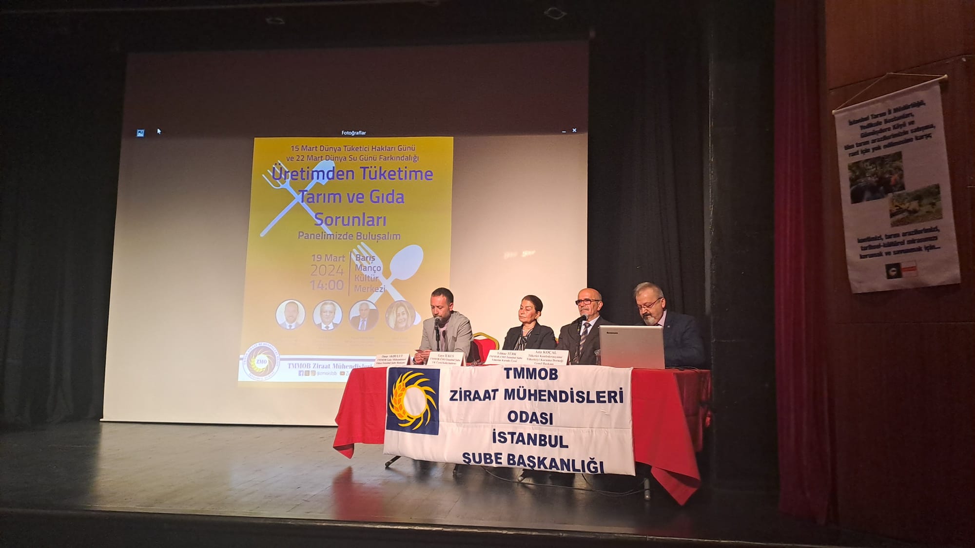 ÜRETİMDEN TÜKETİME TARIM VE GIDA SORUNLARI PANELİNE PANELİST OLARAK KATILDIK