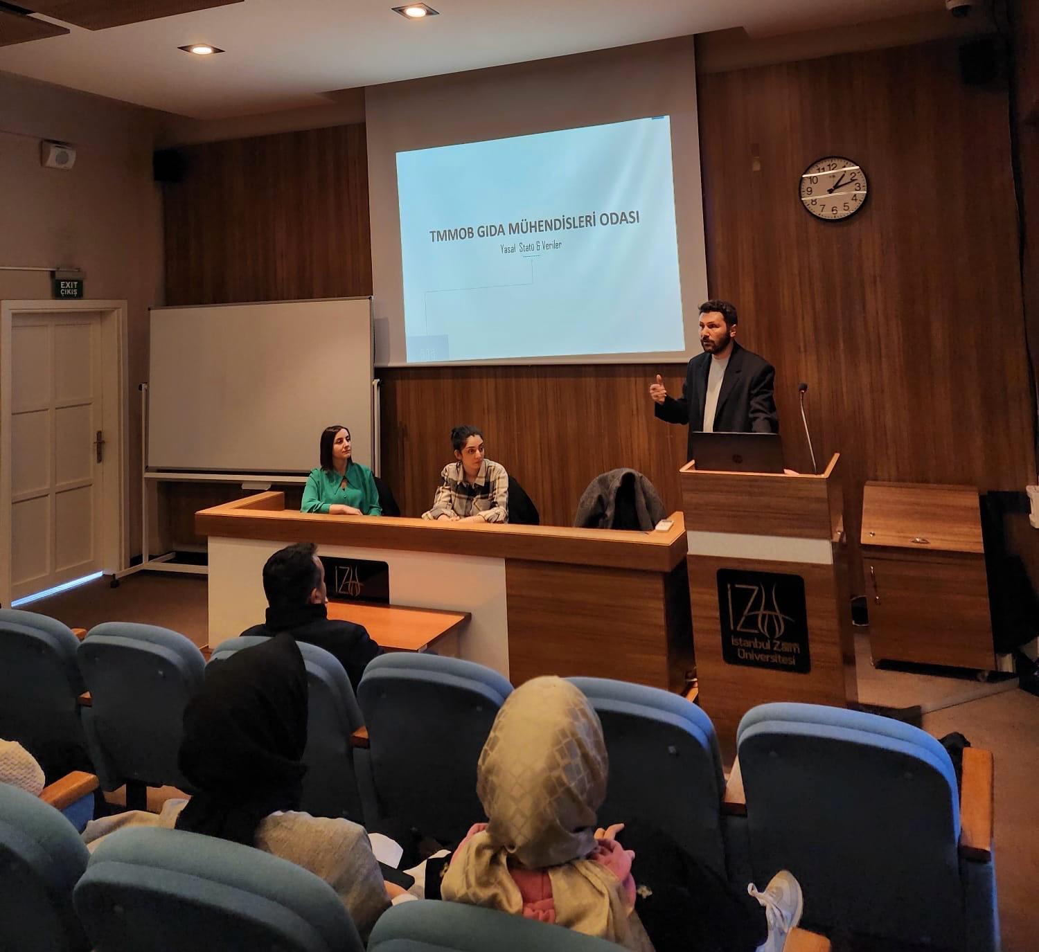 SABAHATTİN ZAİM ÜNİVERSİTESİ (İZÜ)’ NDE ODA TANITIMI VE MESLEKİ SÖYLEŞİ GERÇEKLEŞTİRDİK