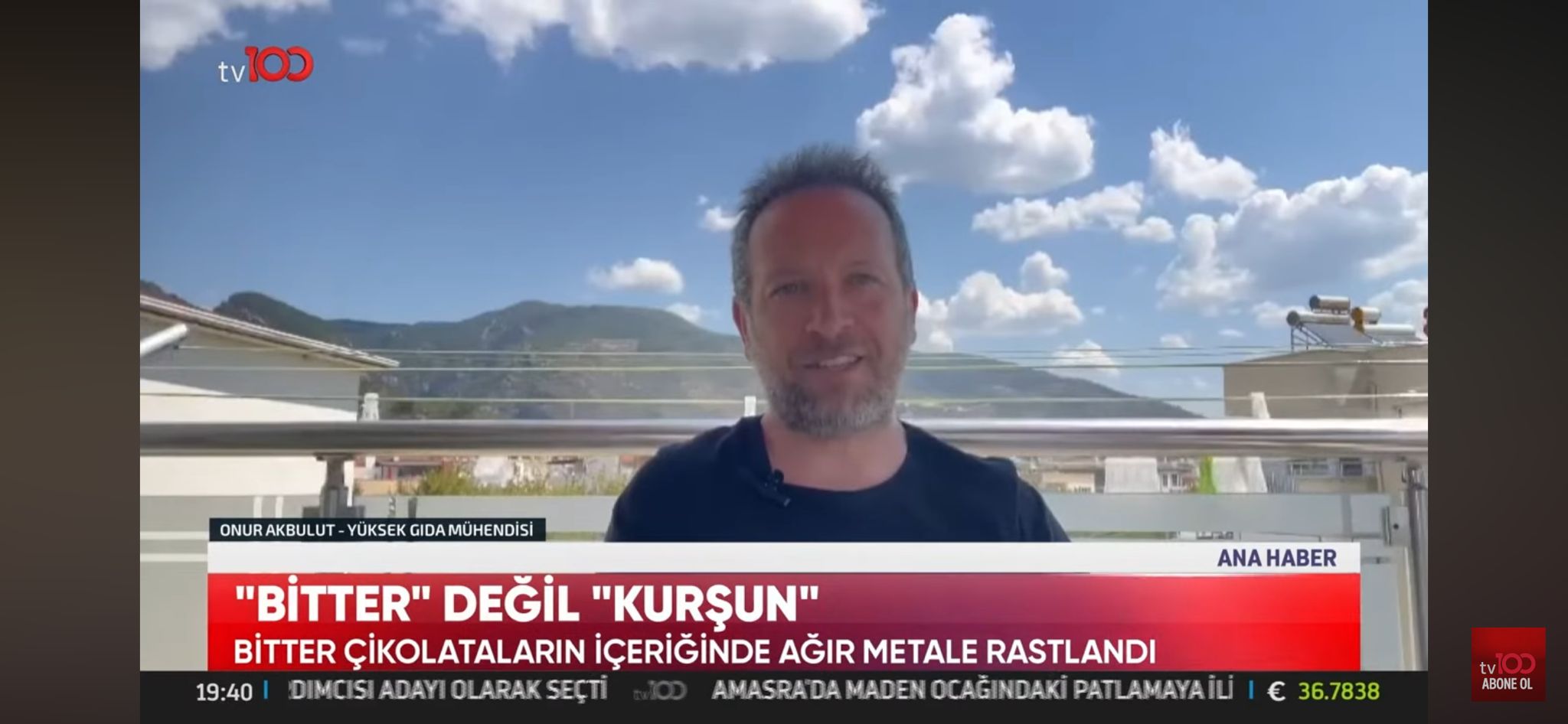 TV 100 ANA HABER BÜLTENİ/ YÖNETİM KURULU BAŞKANI ONUR AKBULUT /CANLI BAĞLANTI