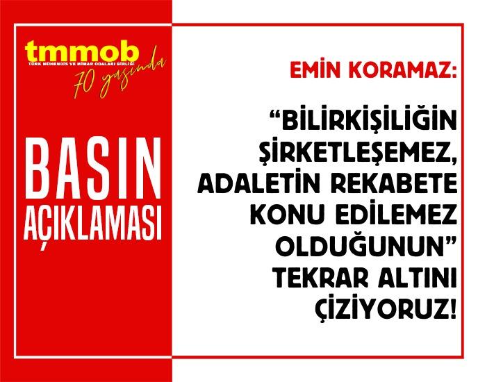 📢 BİLİRKİŞİLİĞİN ŞİRKETLEŞEMEZ, ADALETİN REKABETE KONU EDİLEMEZ OLDUĞUNUN TEKRAR ALTINI ÇİZİYORUZ