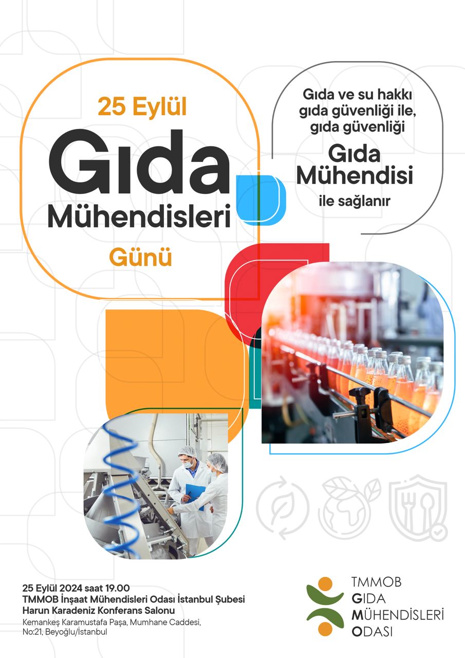 📢 25 EYLÜL GIDA MÜHENDİSLERİ GÜNÜ ETKİNLİĞİ ve MESLEKTE ONUR YILI ÖDÜL TÖRENİ DUYURUSU