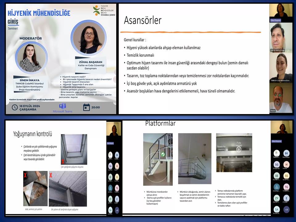 HİJYENİK MÜHENDİSLİĞİNE GİRİŞ SEMİNERİNİ GERÇEKLEŞTİRDİK!