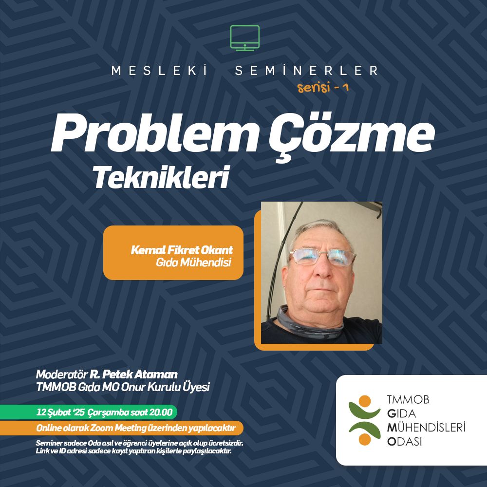 MESLEKİ SEMİNERLER SERİSİ-2  PROBLEM ÇÖZME TEKNİKLERİ