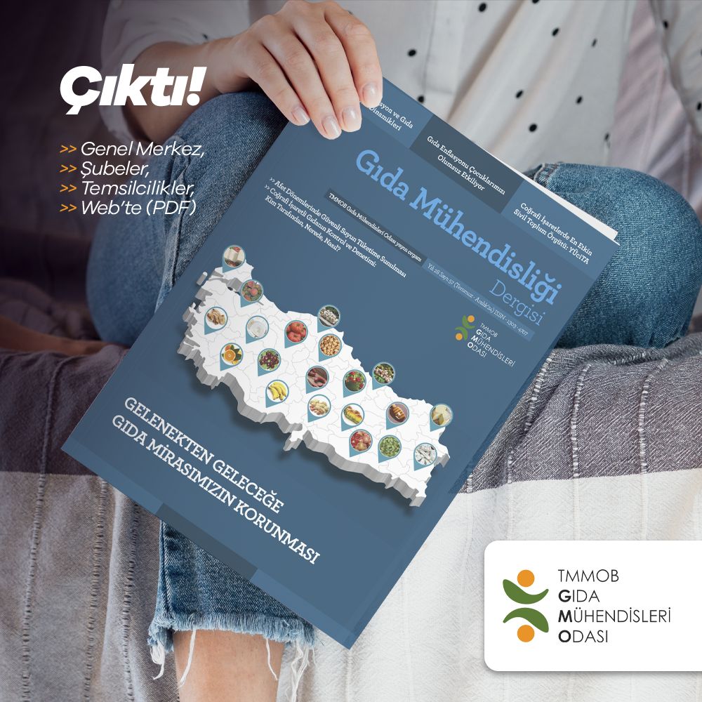 GIDA MÜHENDİSLİĞİ DERGİSİ 57. SAYI ÇIKTI