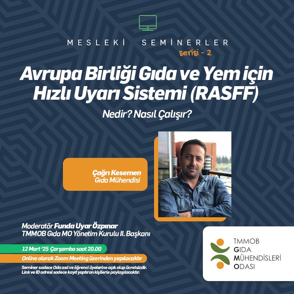 Avrupa Birliği Gıda ve Yem için Hızlı Uyarı Sistemi (RASFF) Semineri