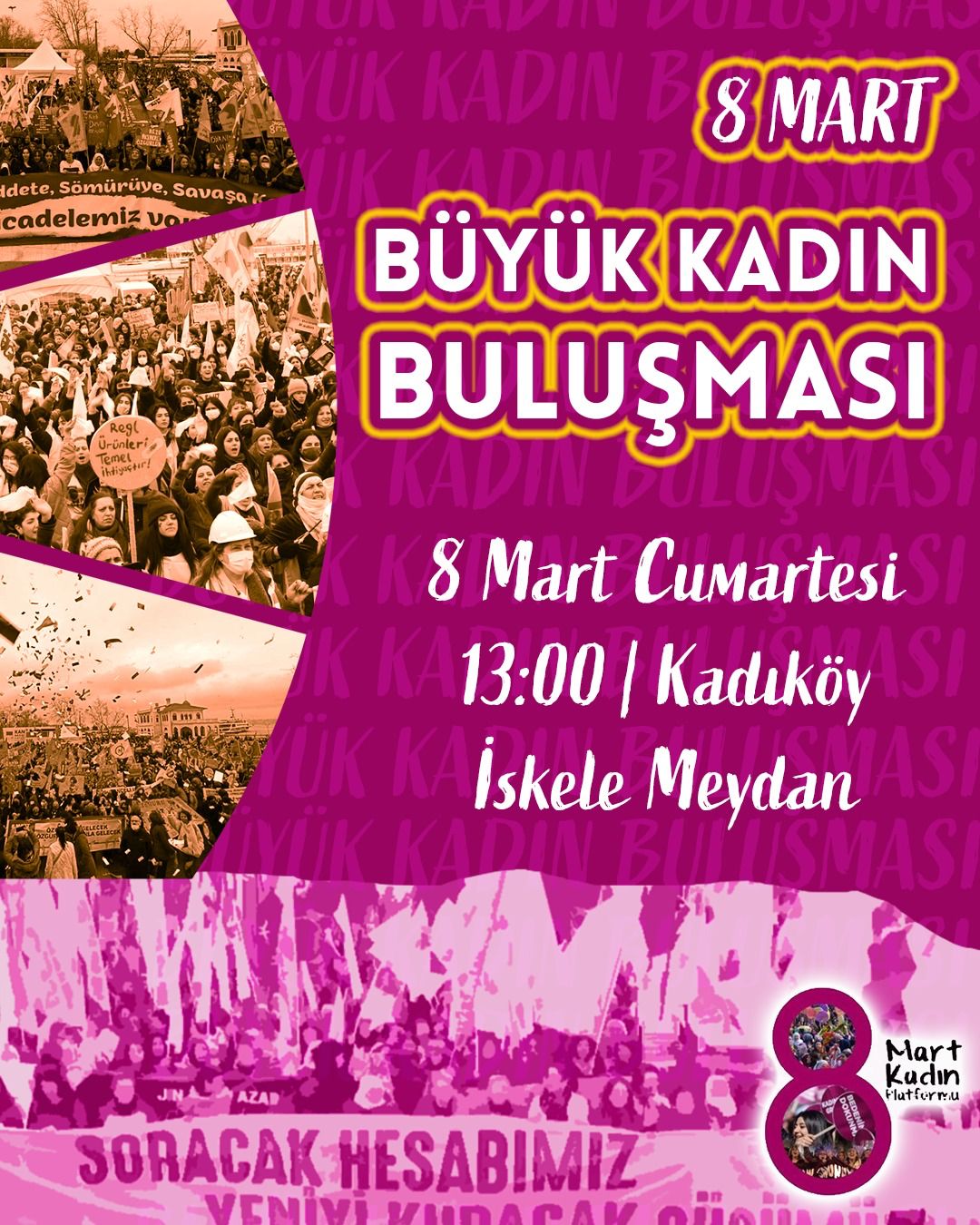 📢TMMOB İSTANBUL İL KOORDİNASYON KURULU (İKK) KADIN KOMİSYONU ''8 MART'' ETKİNLİK DUYURUSU