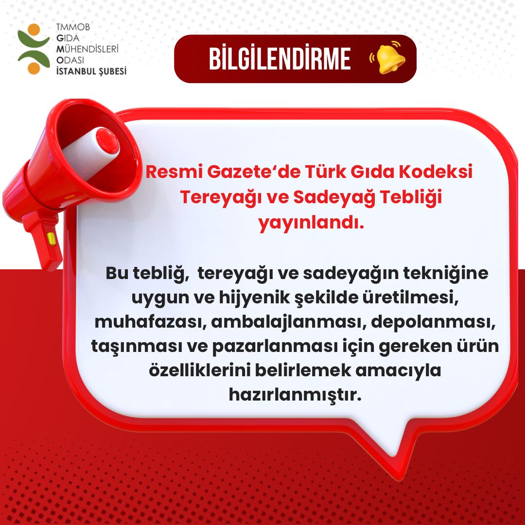 📢 04.04.2025 TARİH VE 32860 SAYILI RESMİ GAZETE / TÜRK GIDA KODEKSİ TEREYAĞI VE SADEYAĞ TEBLİĞİ (TEBLİĞ NO: 2025/9)