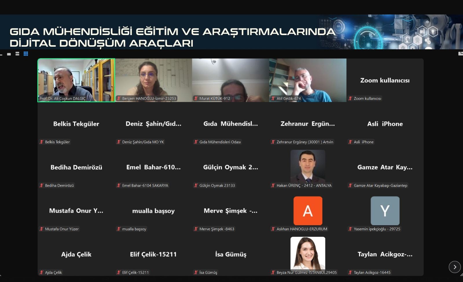 Gıda Mühendisliğinde Dijital Dönüşüm Araçları: Süreç Simülasyonu ve Sanal Gerçeklik Uygulamaları Seminerini gerçekleştirdik