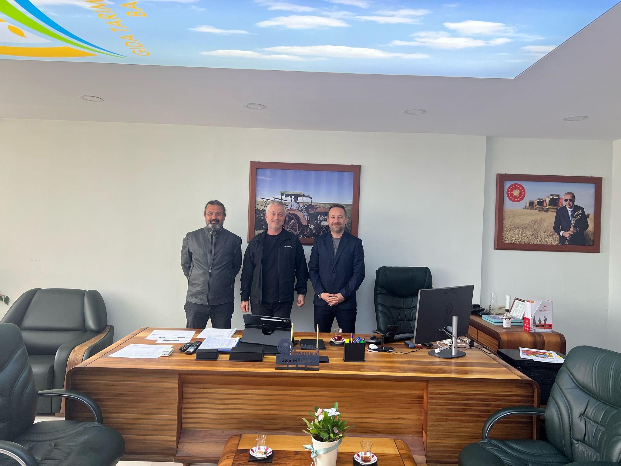 İSTANBUL BAŞAKŞEHİR İLÇE TARIM VE ORMAN MÜDÜRÜ ÂDEM AYDINALP’I MAKAMINDA ZİYARET ETTİK