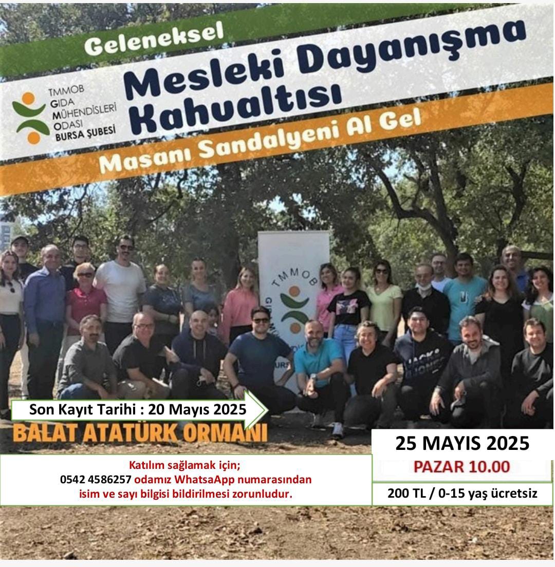 GELENEKSEL MESLEKİ DAYANIŞMA KAHVALTISI 