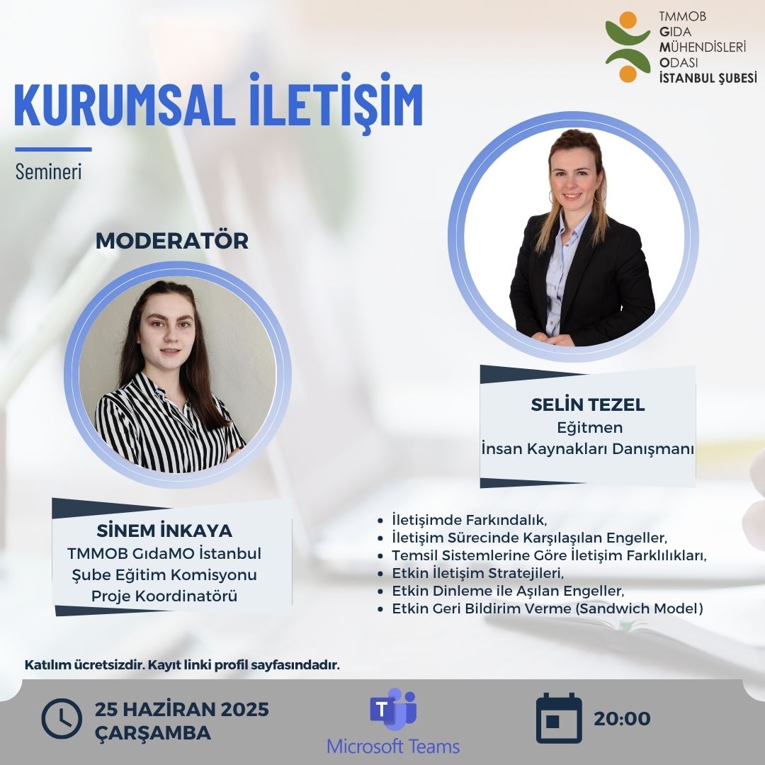 📢ONLİNE / KURUMSAL İLETİŞİM SEMİNER DUYURUSU