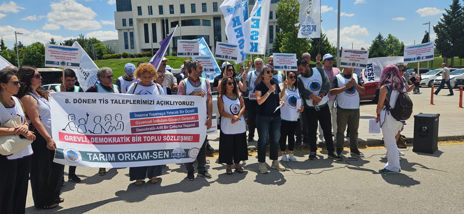 TARIM ORKAM-SEN Basın Açıklamasına Katılım Sağladık