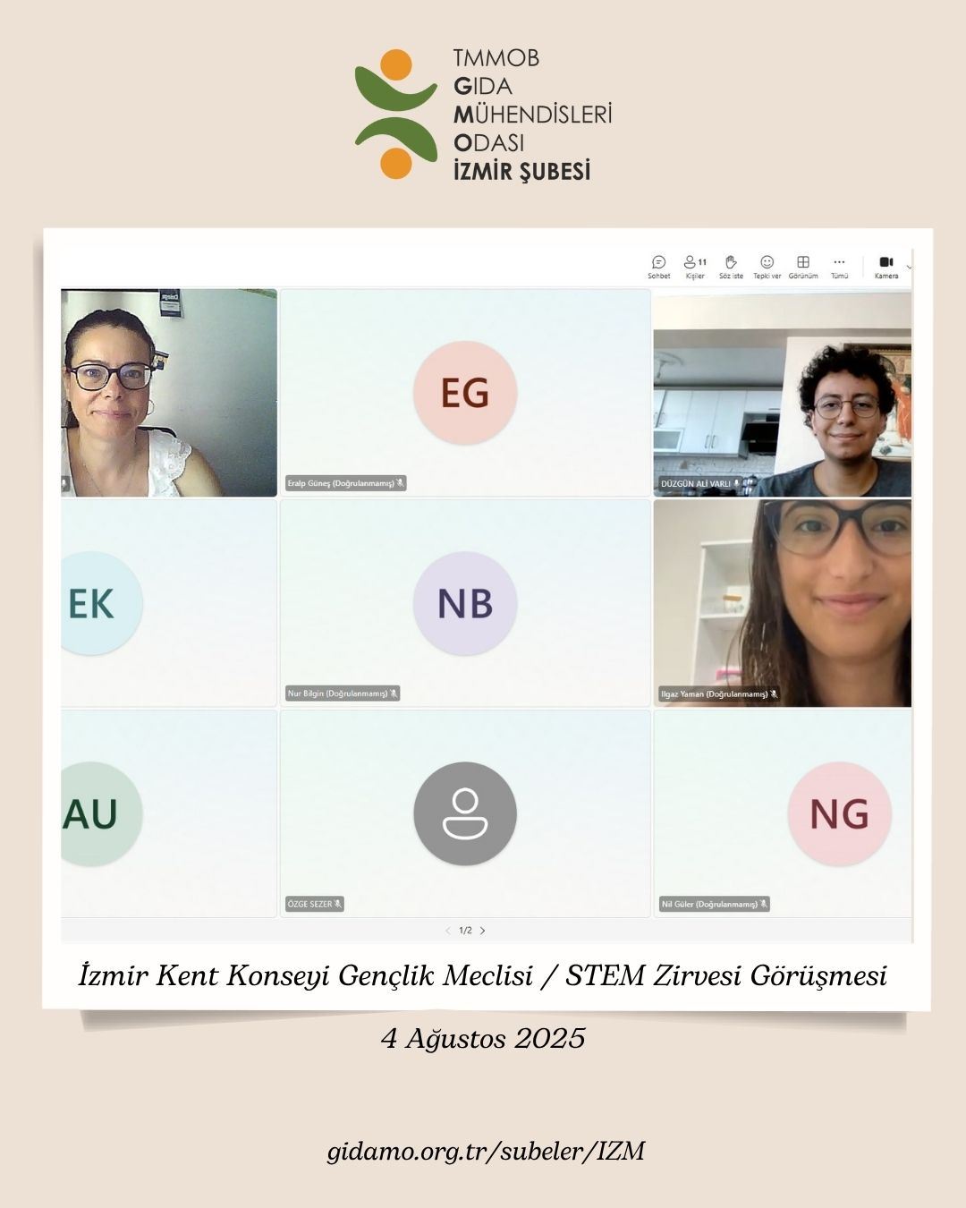 İZMİR KENT KONSEYİ GENÇLİK MECLİSİ İLE BİR ARAYA GELDİK