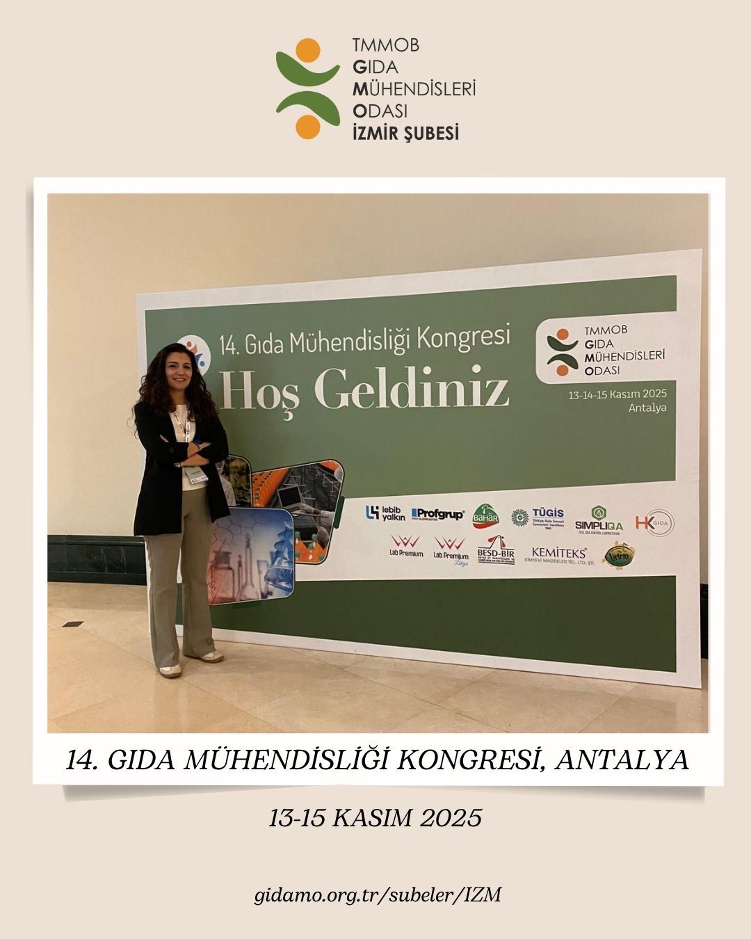 14. GIDA MÜHENDİSLİĞİ KONGRESİNE KATILDIK
