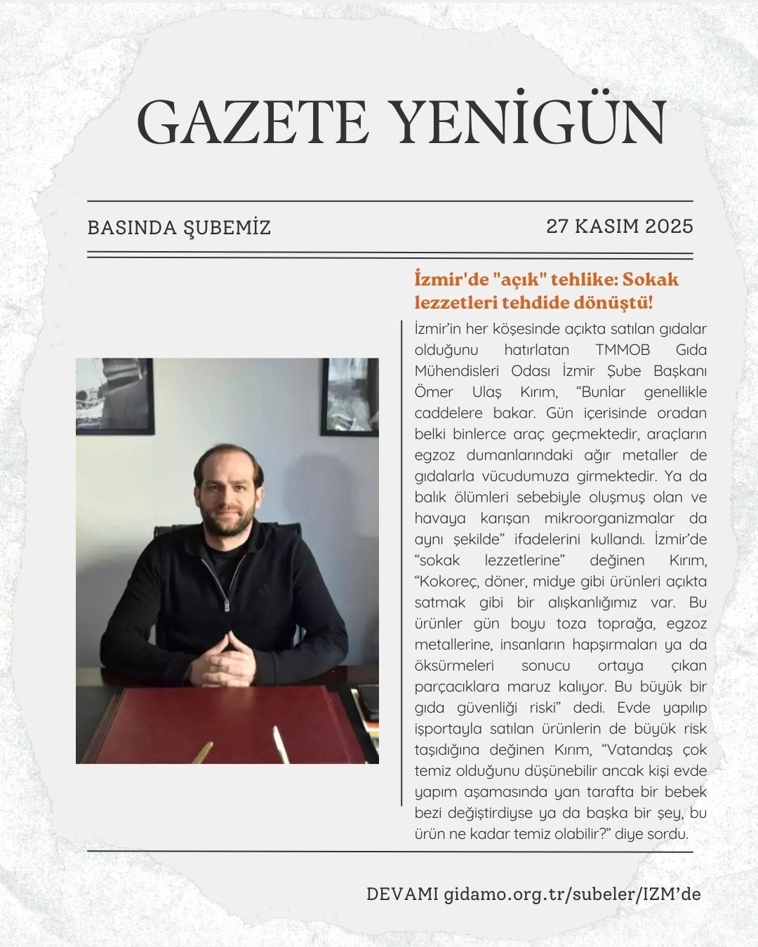 GIDA ZEHİRLENMELERİ - BASINA YANSIYANLAR (2)