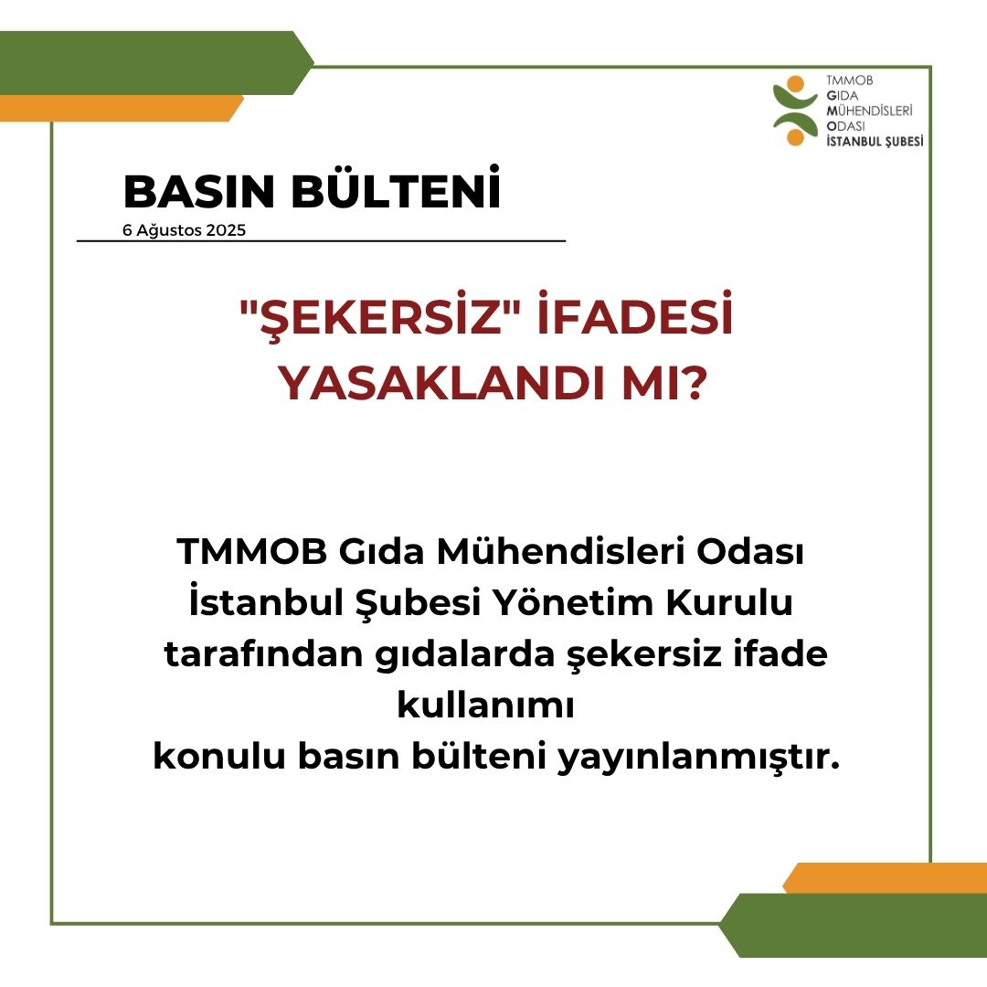 📢 BASIN AÇIKLAMASI / "ŞEKERSİZ" İFADESİ YASAKLANDI MI?