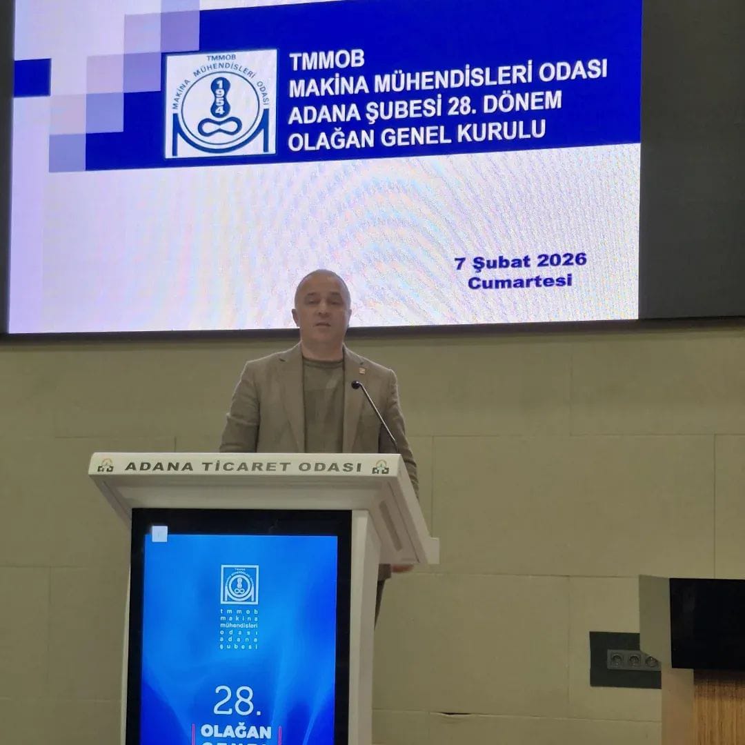 TMMOB MAKİNA MÜHENDİSLERİ ODASI ADANA ŞUBE 28.GENEL KURULUNA KATILIM SAĞLADIK.YENİ SEÇİLECEK YÖNETİM KURULUNA BAŞARILAR DİLERİZ.