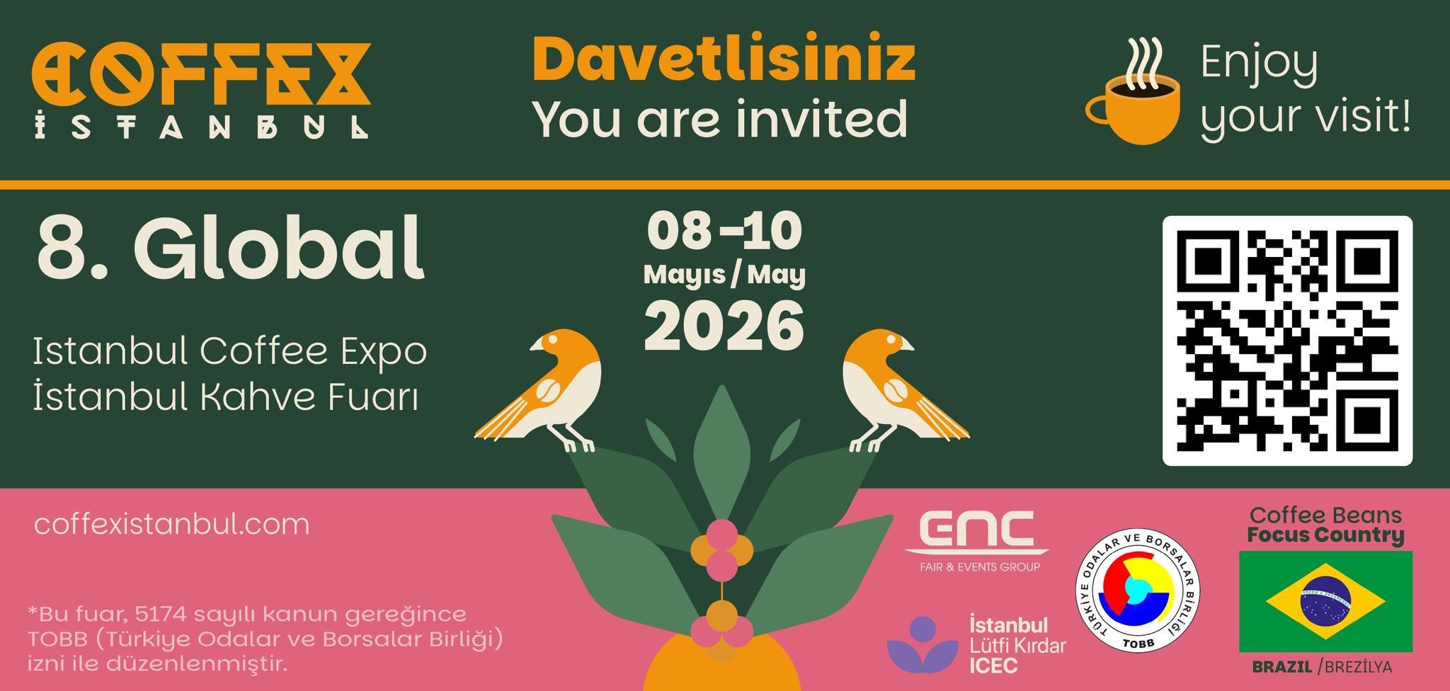 📢 8. GLOBAL İSTANBUL COFFEE EXPO’YA DAVETLİSİNİZ! ☕