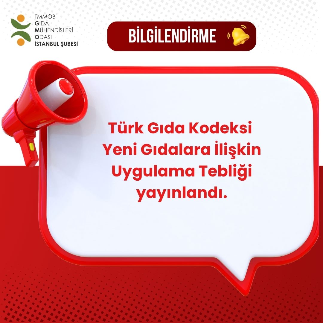 📢 20.05.2026 TARİH VE 33259 SAYILI RESMİ GAZETE / TÜRK GIDA KODEKSİ YENİ GIDALARA İLİŞKİN UYGULAMA TEBLİĞİ (TEBLİĞ NO: 2026/3) YAYINLANDI
