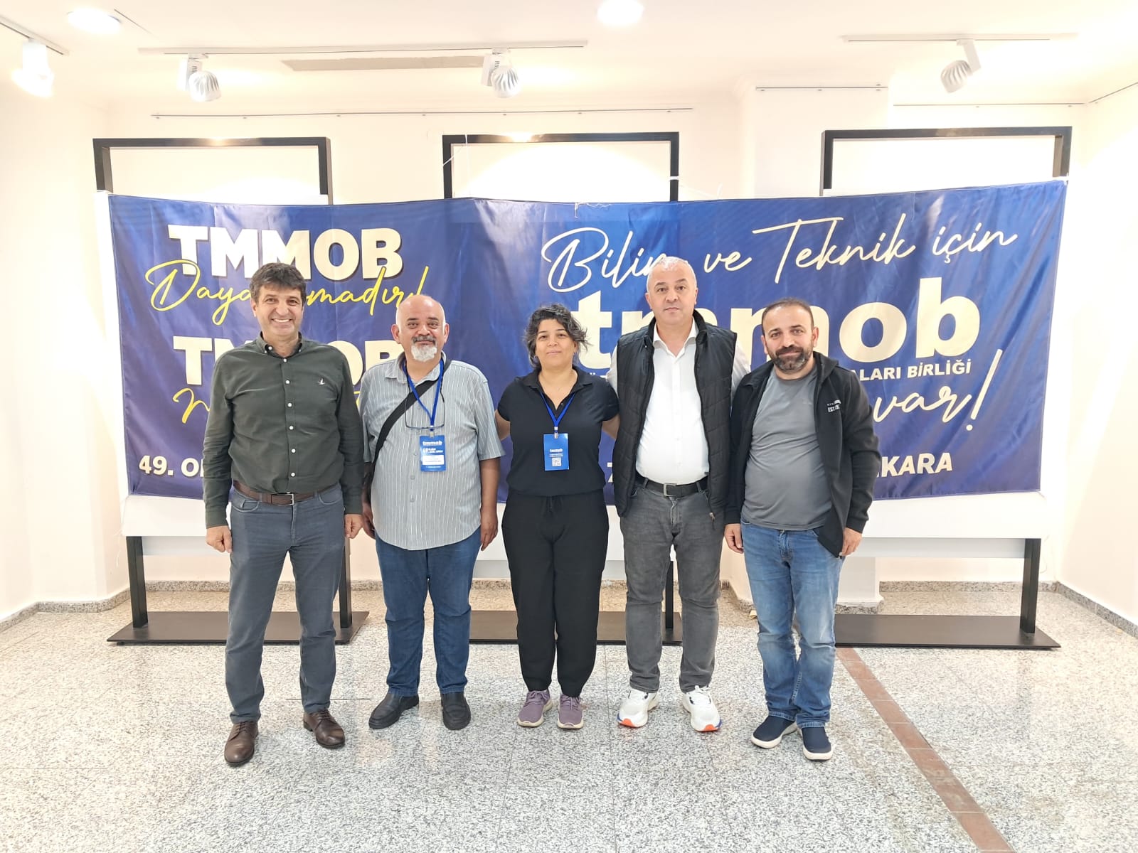 TMMOB 49.OLAĞAN GENEL KURULUNA KATILIM SAĞLADIK.EMEKTEN,HALKTAN,DEMOKRASİDEN YANA TAVIR ALAN BİLİMİN VE TEKNİĞİN IŞIĞINDA YÜRÜYÜŞÜMÜZ DEVAM EDECEK.YAŞASIN TMMOB YAŞASIN ÖRGÜTLÜ MÜCADELEMİZ.