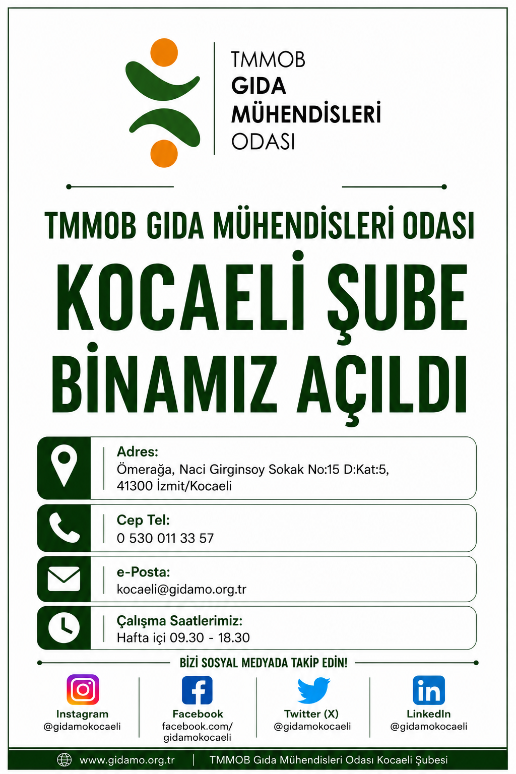 GıdaMO Kocaeli Şube Binamızı Hizmete Açtık!