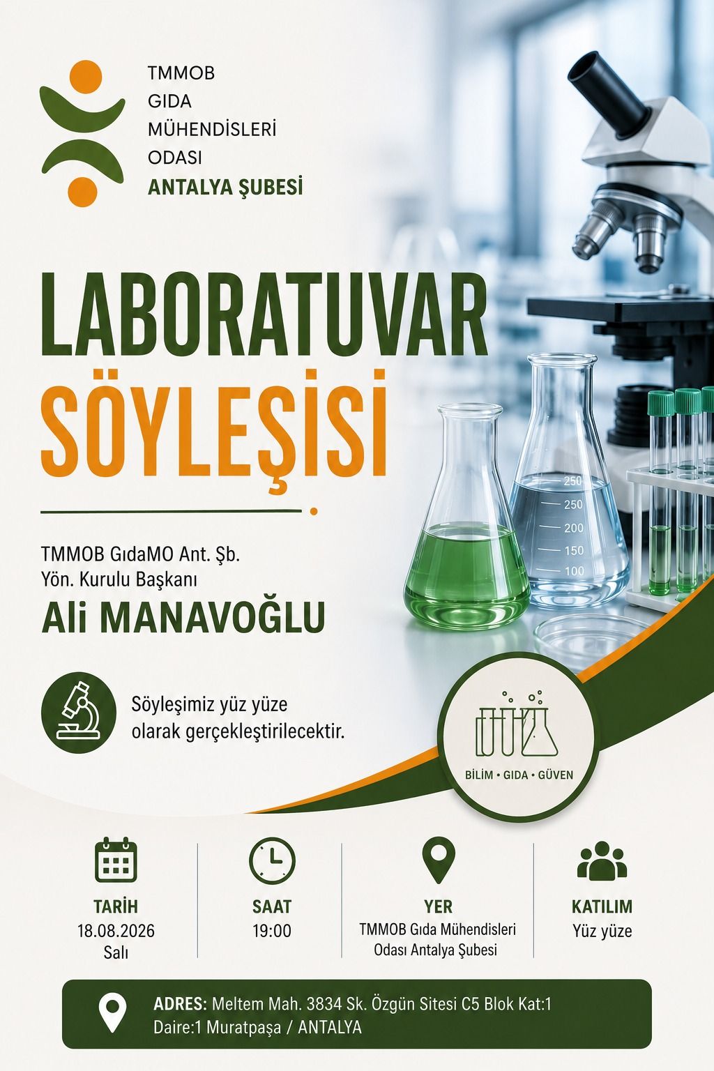 LABORATUVAR SÖYLEŞİSİ