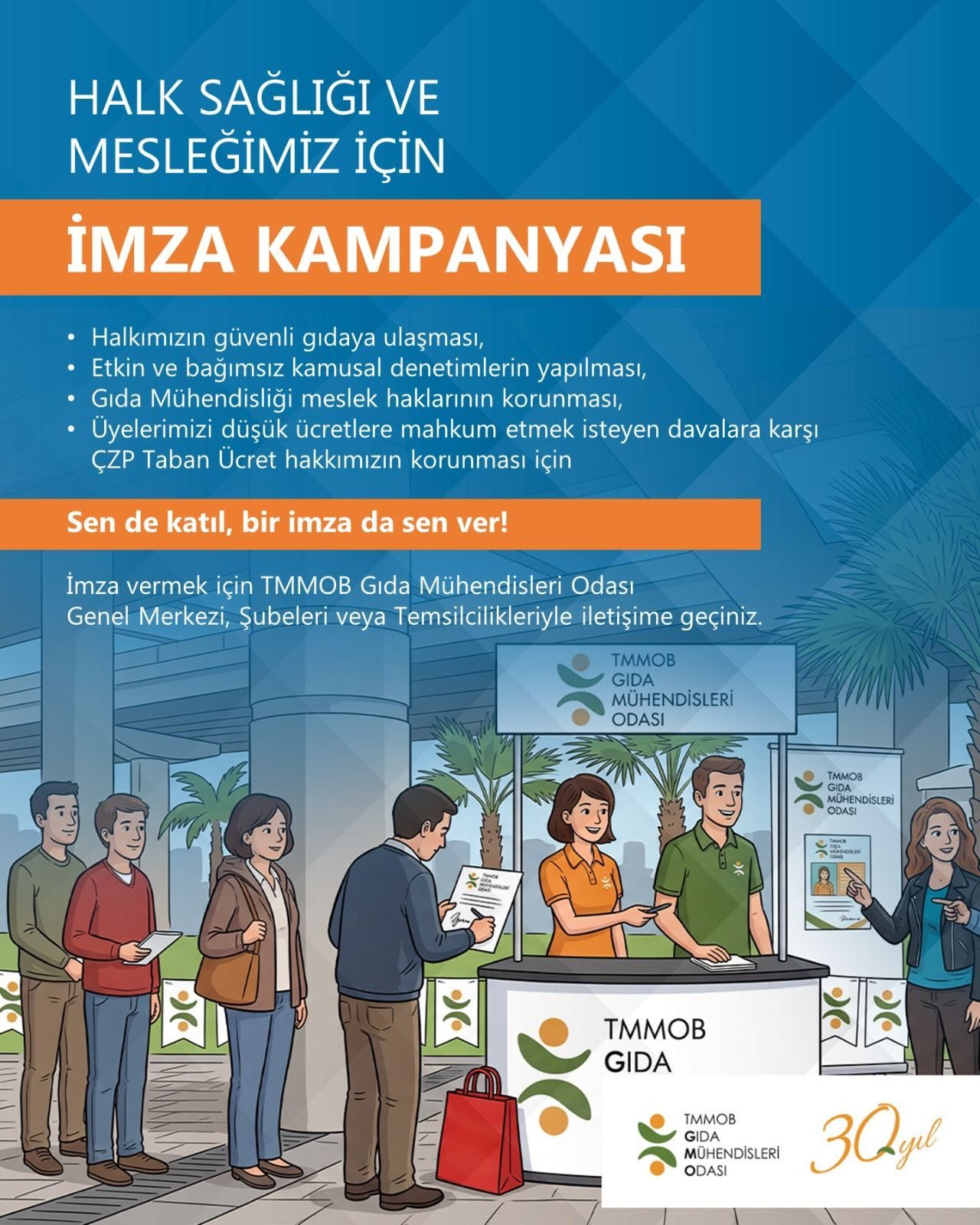 📢 İmza Kampanyası-Gıda Güvenliği Ancak Gıda Mühendisi İle Mümkündür
