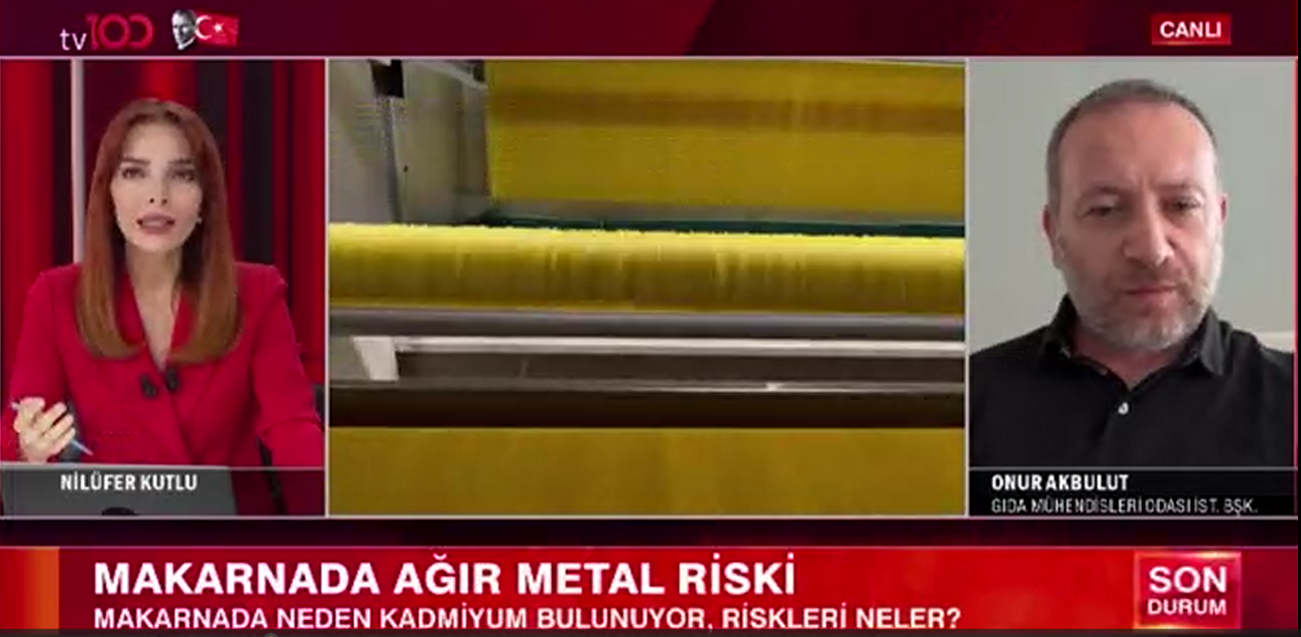 TV 100 KANALI NİLÜFER KUTLU GÜN ORTASI HABER BÜLTENİ- ONUR AKBULUT CANLI YAYIN KONUĞU OLDU