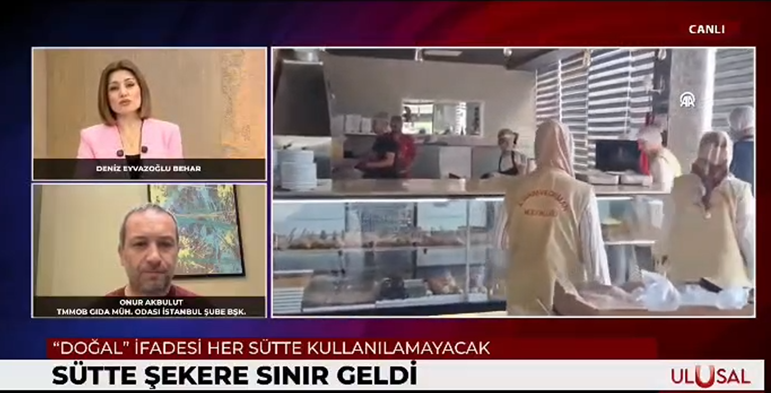 ULUSAL TV KANALI- DENİZ EYVAZOĞLU BEHAR GÜN ORTASI HABER BÜLTENİ- ONUR AKBULUT CANLI YAYIN KONUĞU OLDU/ GIDA MEVZUATINDAKİ YENİ DÜZENLEMELER