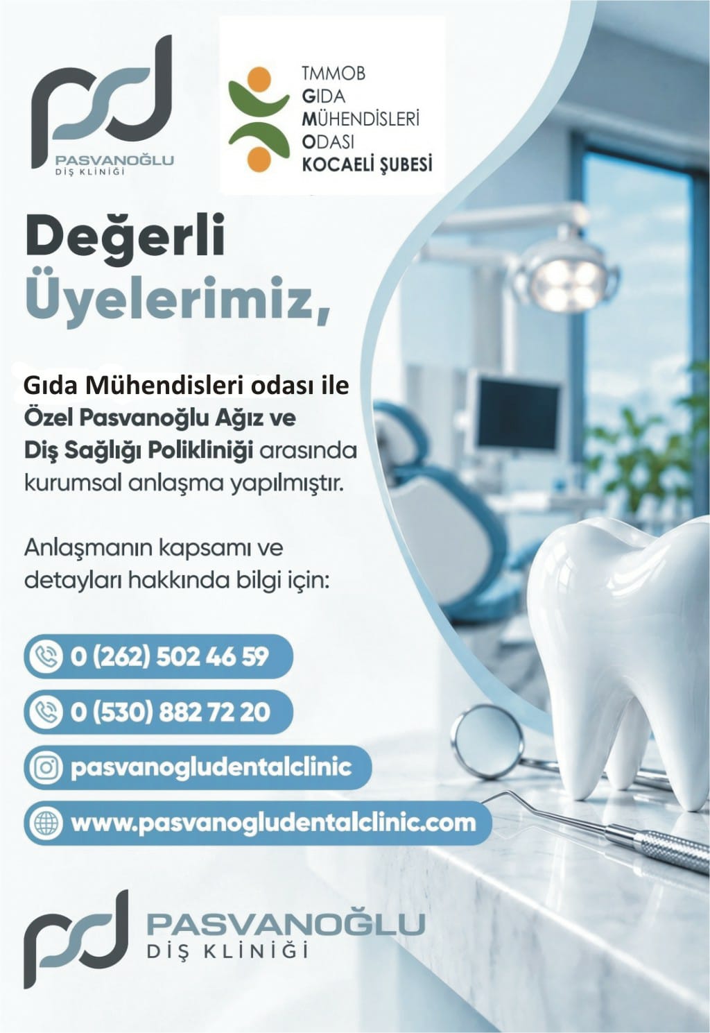 PASVANOĞLU AĞIZ VE DİŞ SAĞLIĞI POLİKLİNİĞİ İNDİRİM PROTOKOLÜ