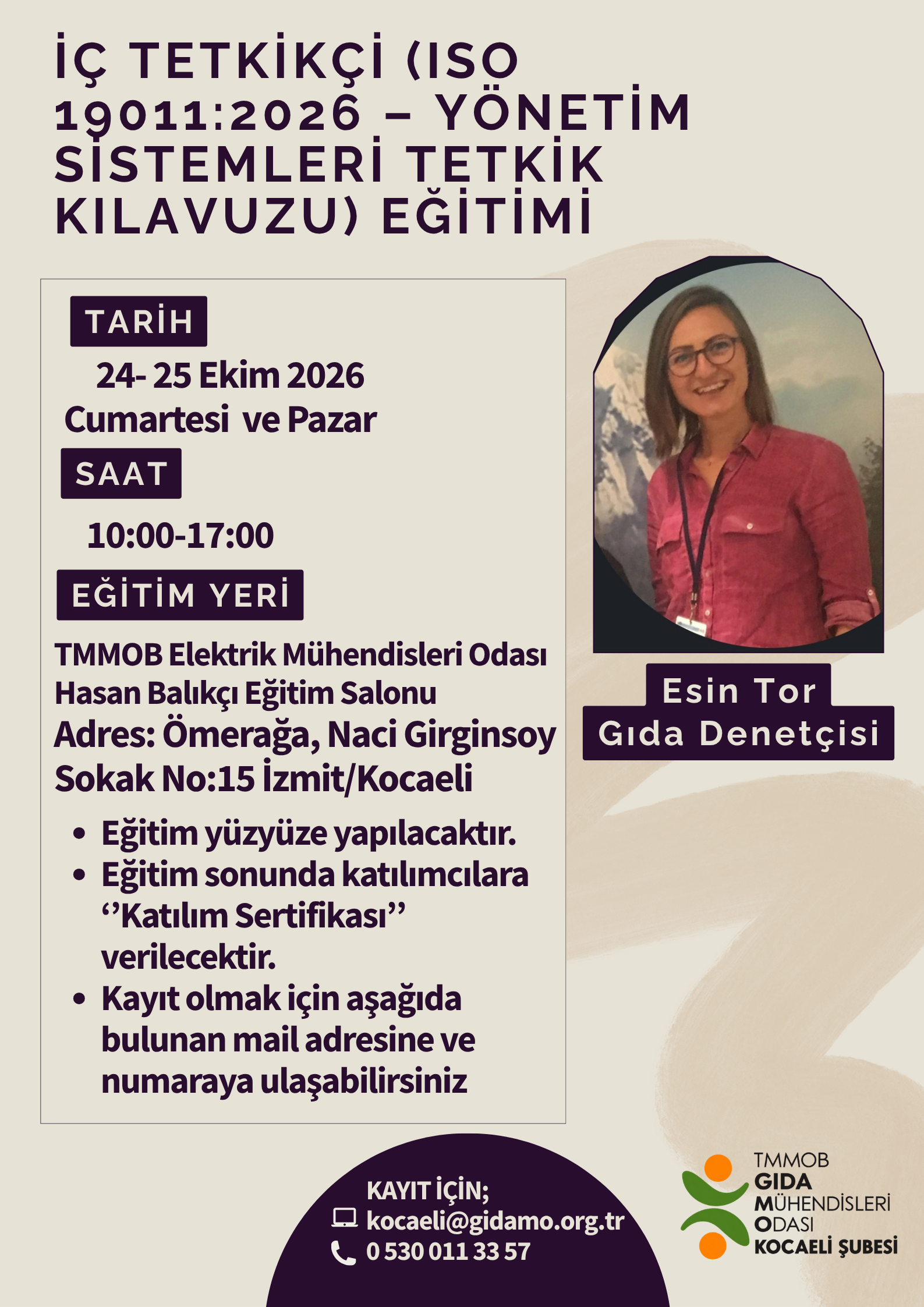 İç Tetkikçi (ISO 19011:2026 – Yönetim Sistemleri Tetkik Kılavuzu) Eğitimi 