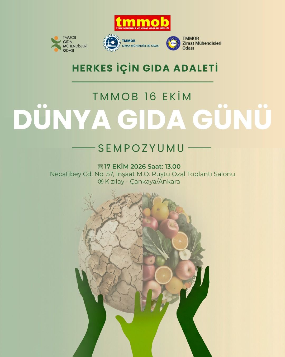 TMMOB Dünya Gıda Günü Sempozyumu