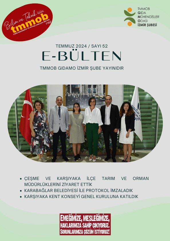 İZMİR ŞUBE e-BÜLTEN - Temmuz 2024