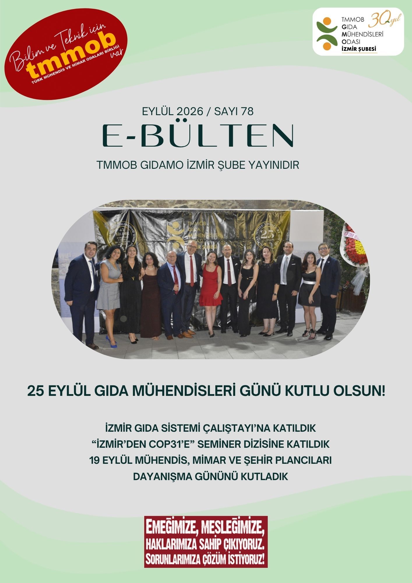 İZMİR ŞUBE e-BÜLTEN - Eylül 2026 1 9.10.2026