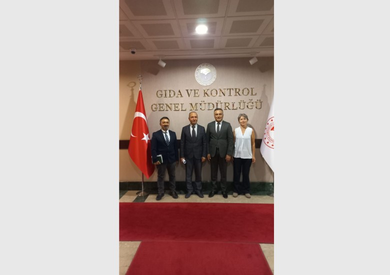 Gıda ve Kontrol Genel Müdürü Dr. Ersin DİLBER’i makamında ziyaret ettik